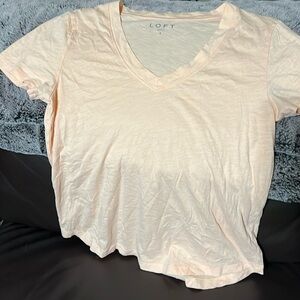 Loft small short sleeve t-shirt peach